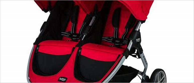 Britax double stroller red